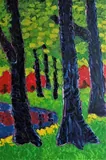 Endre Bartos: "Bloomimg of Rhododendrons" [ Original Painting ]